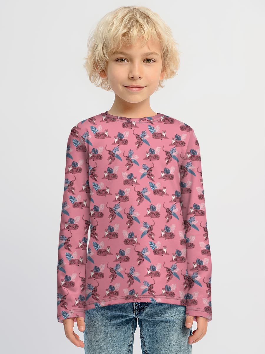 Boys' cotton long sleeve shirt