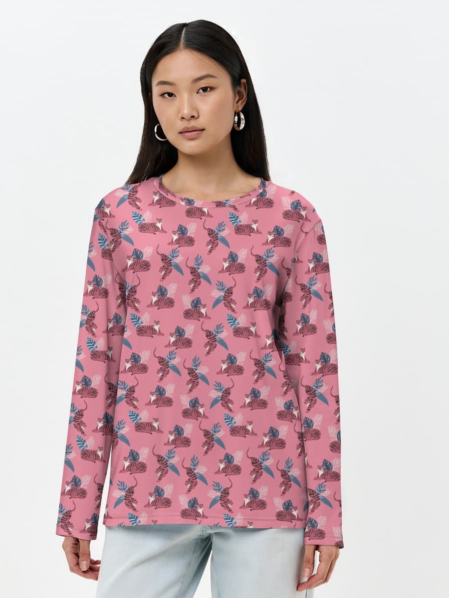 Women's long sleeve shirt. Cotton