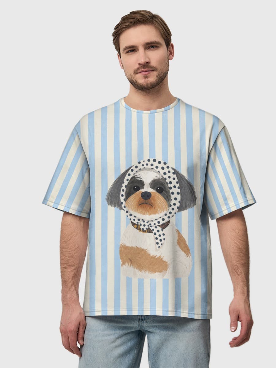Men's oversized cotton T-shirt