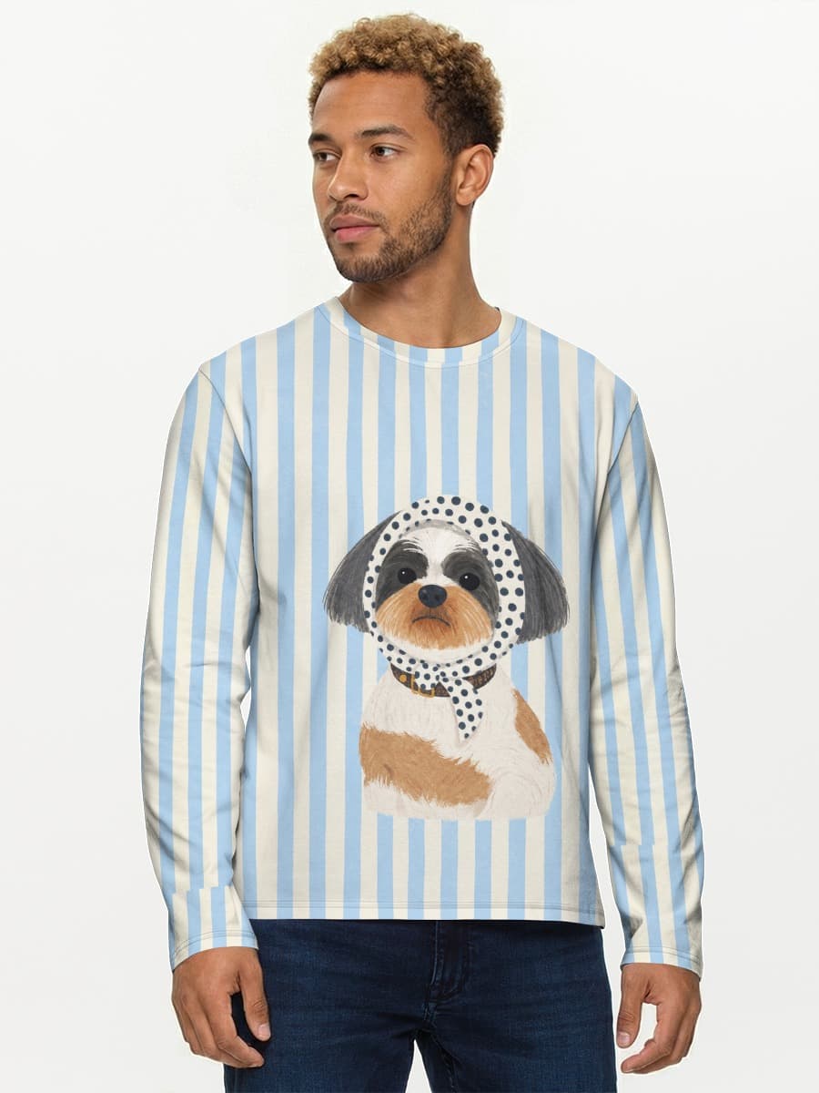 Men's cotton long sleeve shirt