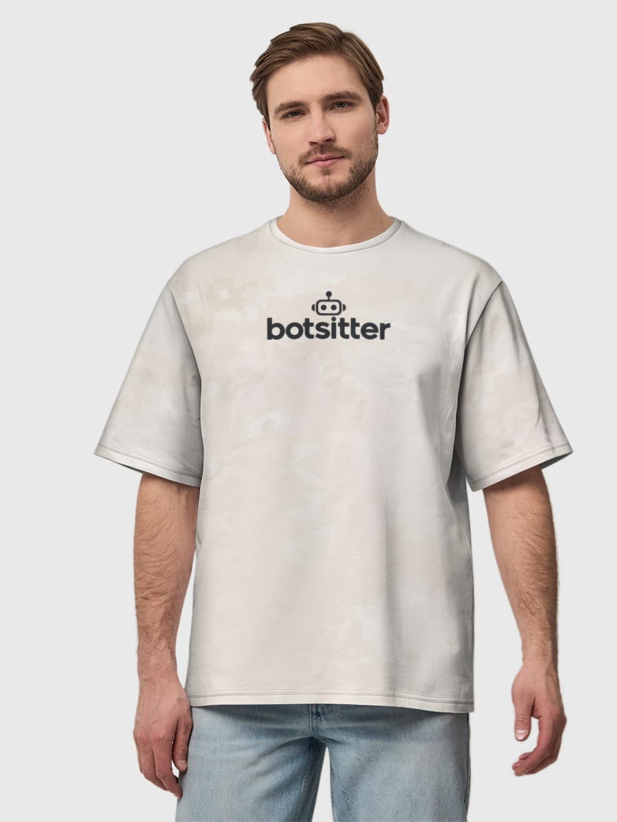 Men's oversized cotton T-shirt