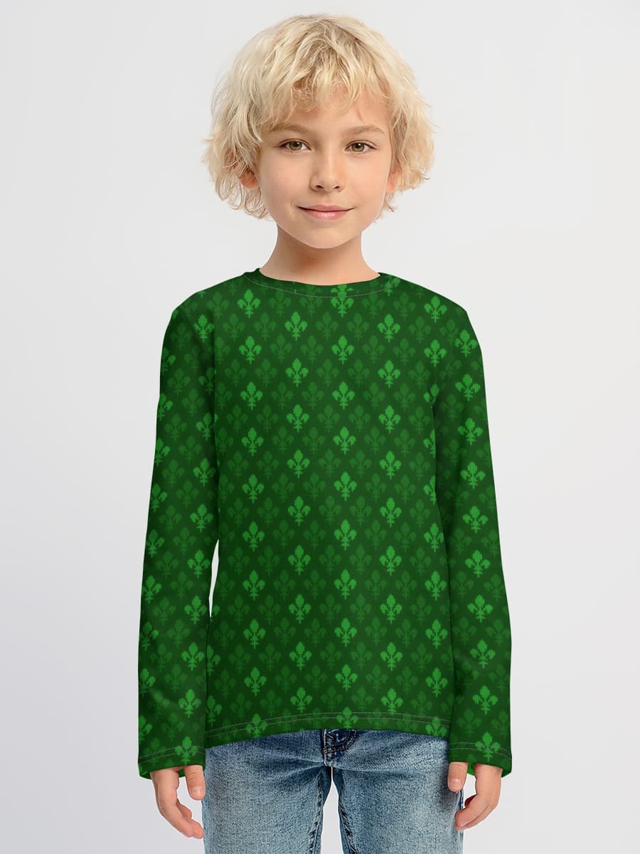 Baumwoll-Langarmshirt Jungen