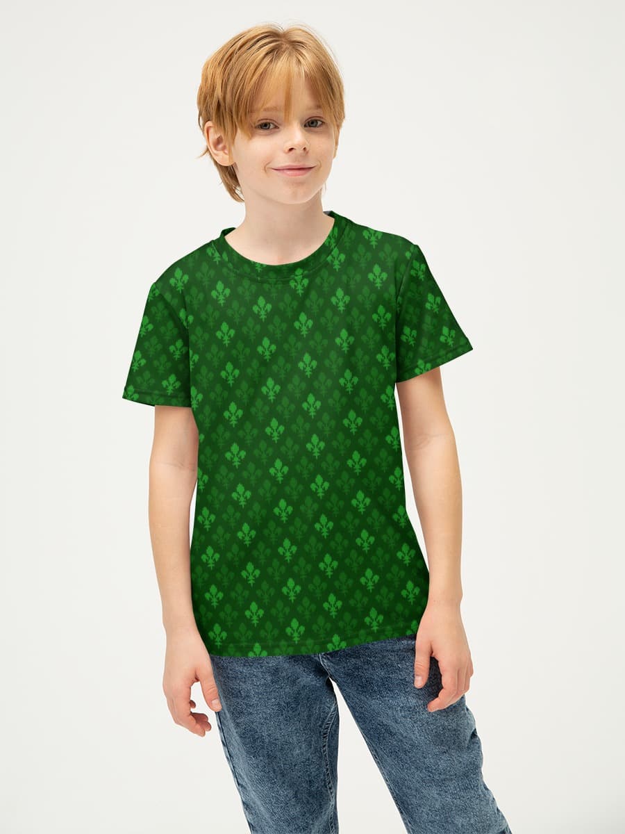 Basic Baumwoll-T-Shirt Jungen