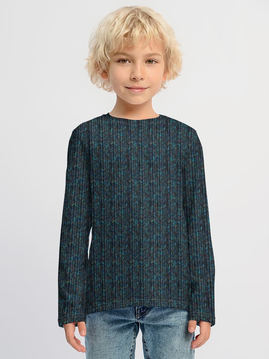 Boys' cotton long sleeve shirt