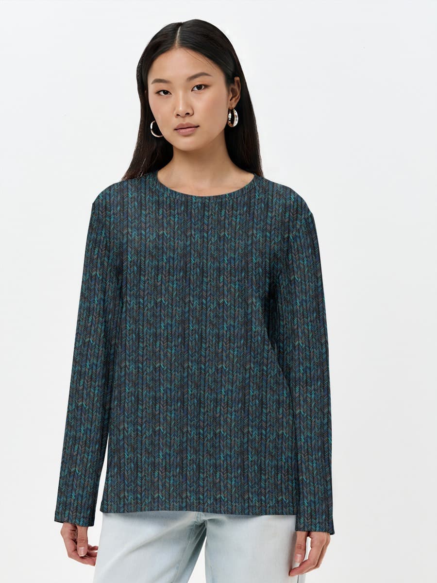 Women's long sleeve shirt. Cotton