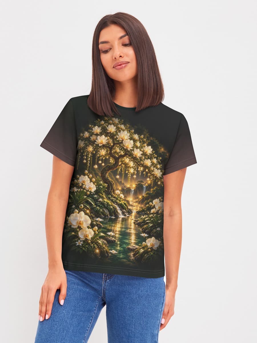 Women's basic cotton T-shirt