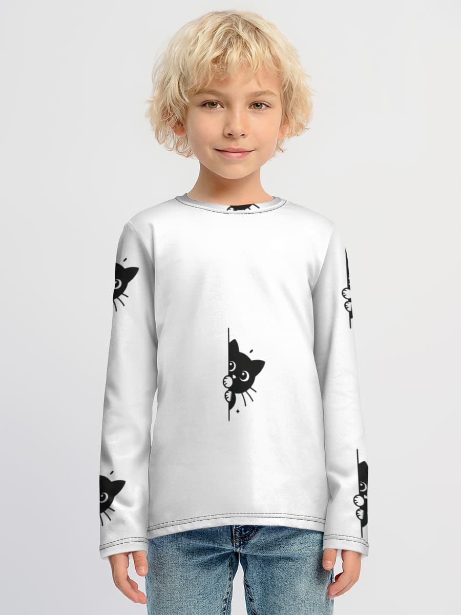 Boys' cotton long sleeve shirt