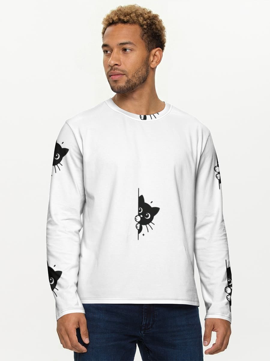 Men's cotton long sleeve shirt