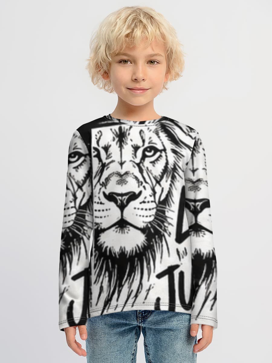 Boys' cotton long sleeve shirt