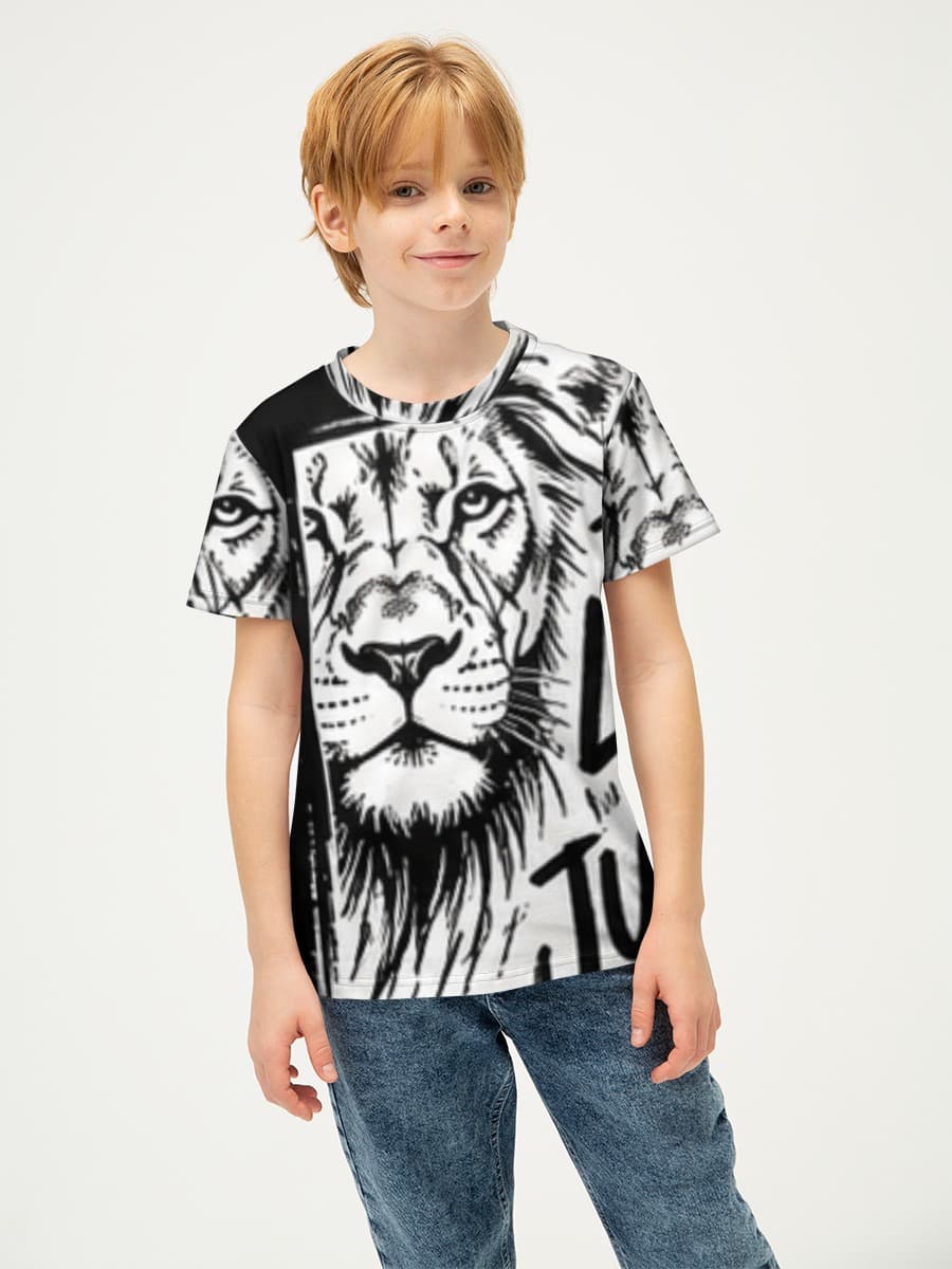 Boys' basic cotton T-shirt