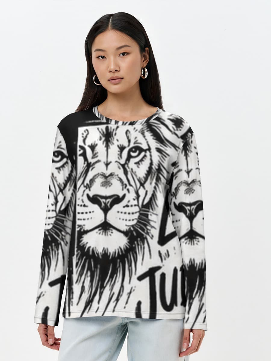 Women's long sleeve shirt. Cotton
