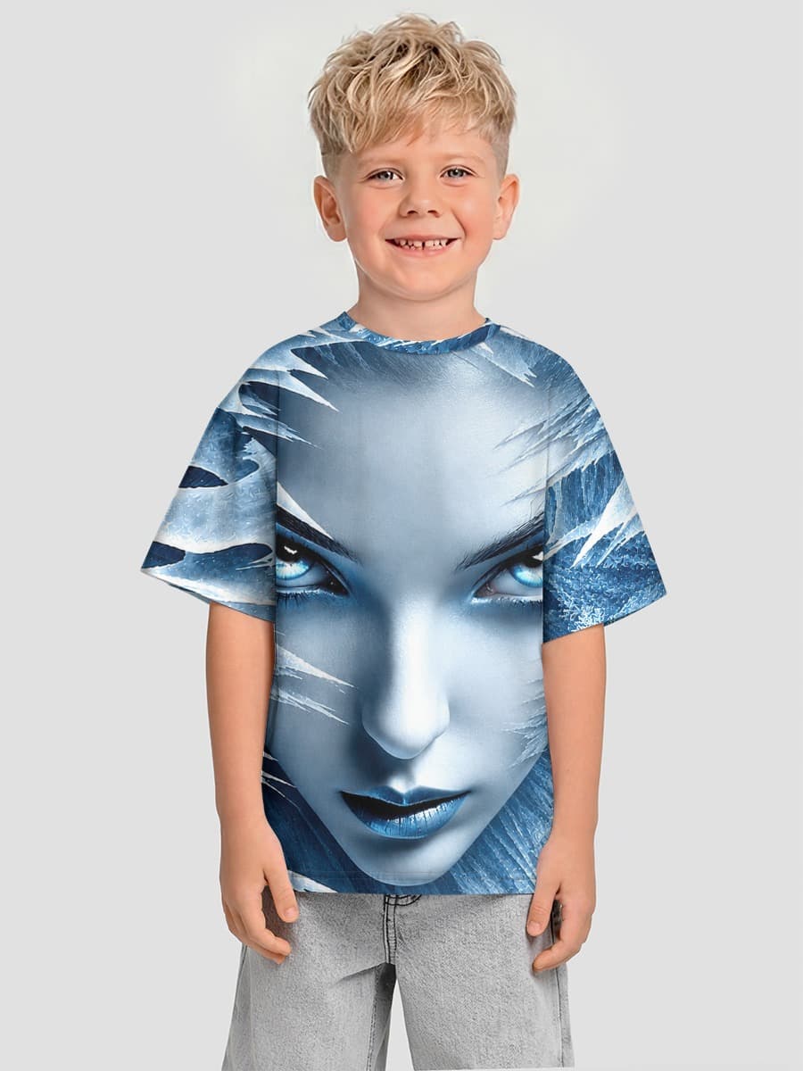 Boys' oversized cotton T-shirt