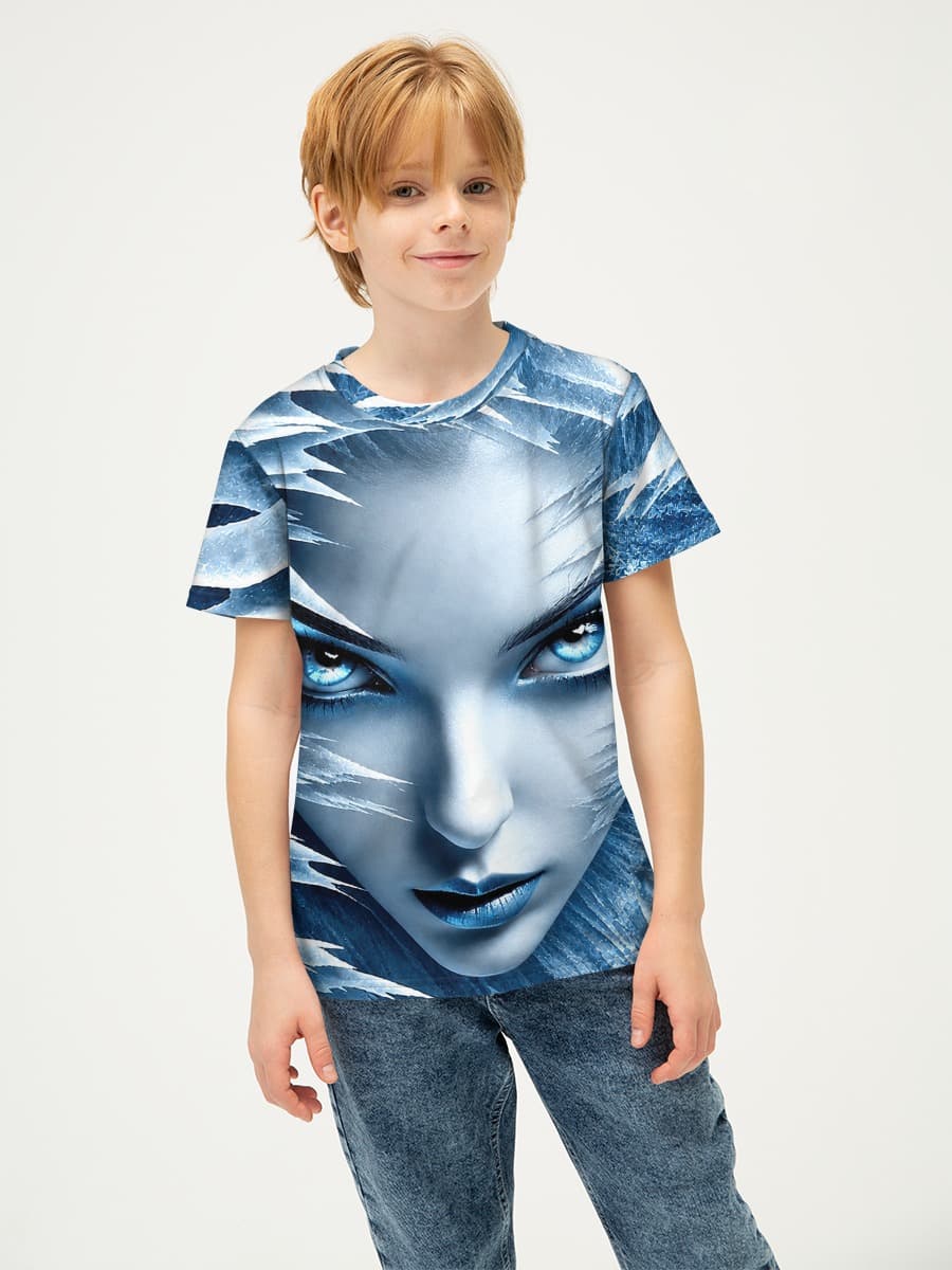 Boys' basic cotton T-shirt