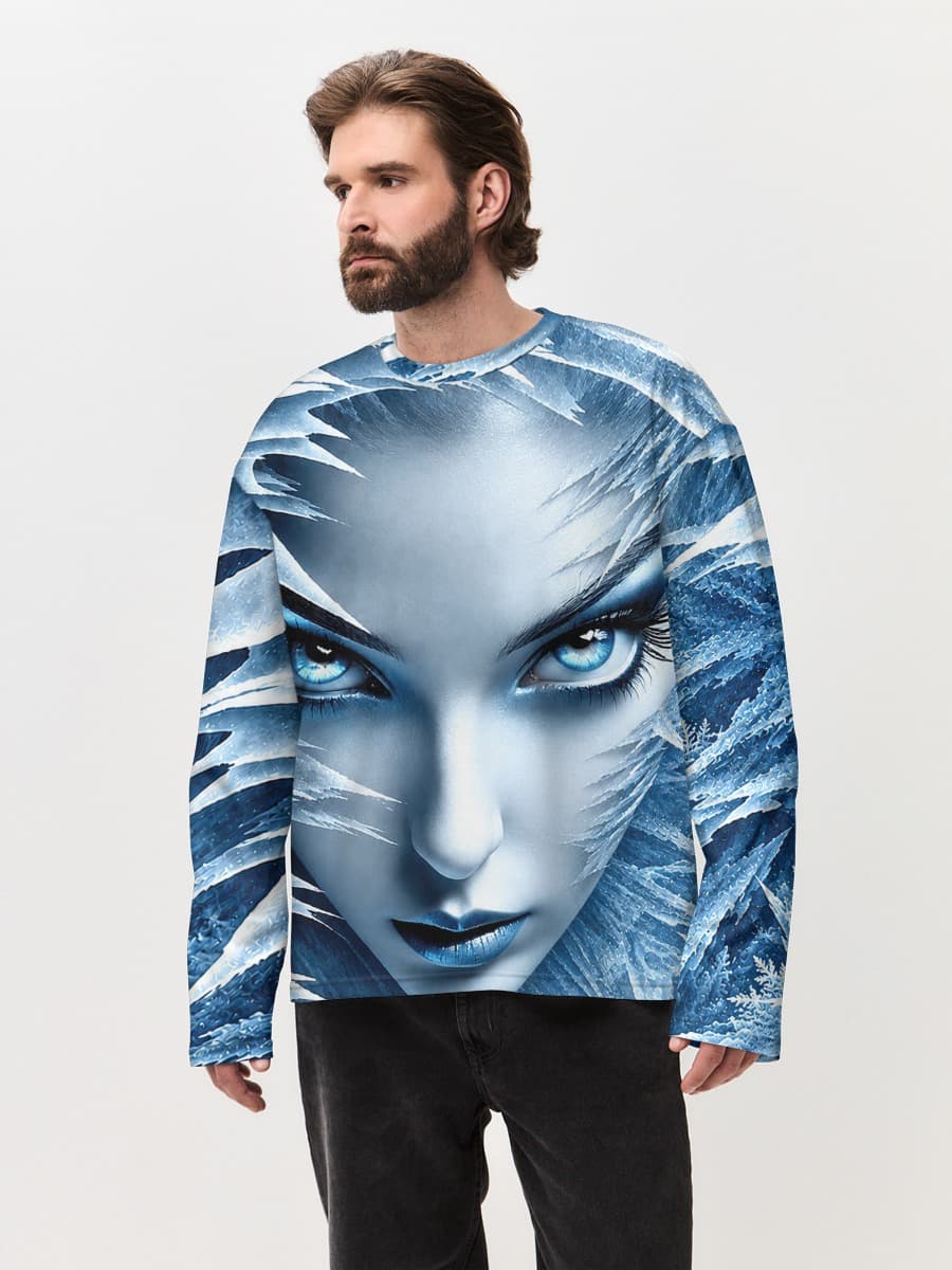 Men's oversized cotton long sleeve