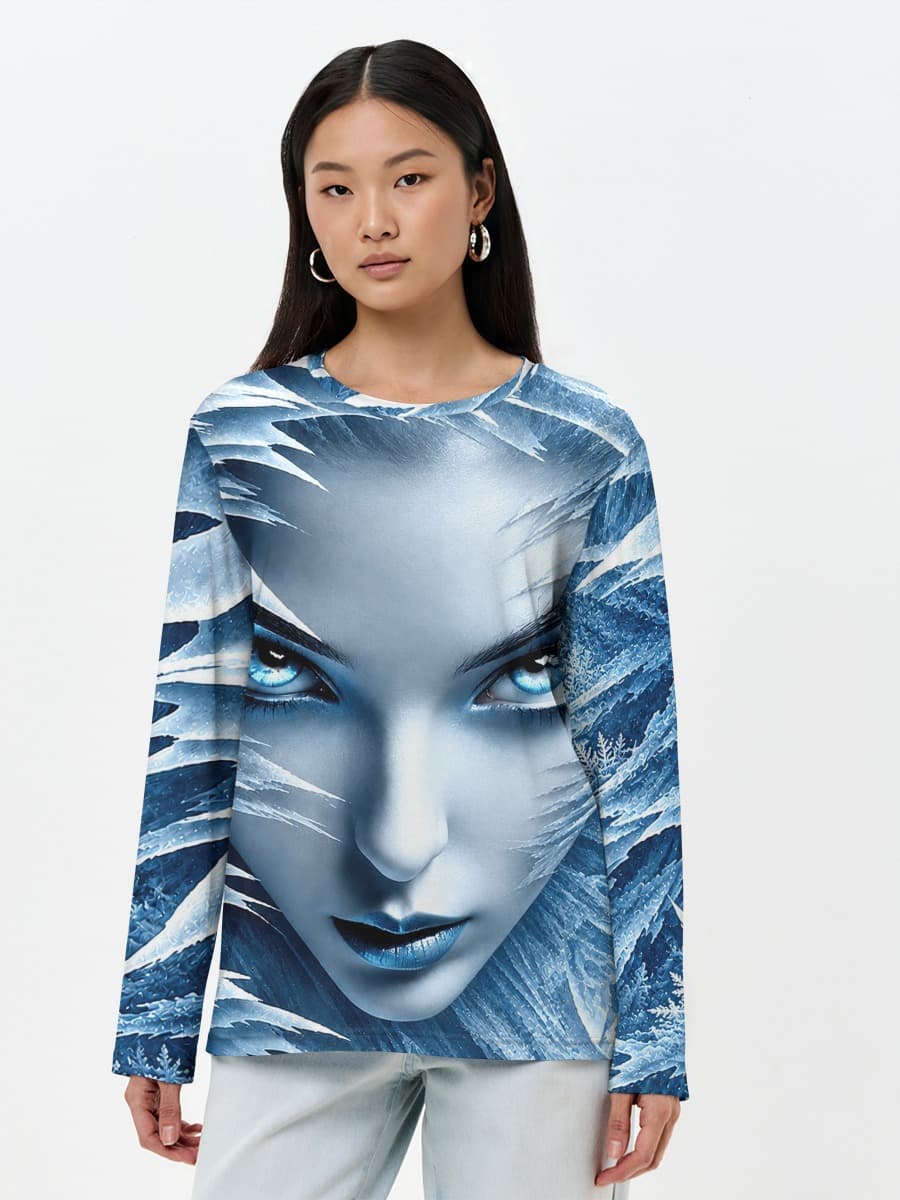Women's long sleeve shirt. Cotton