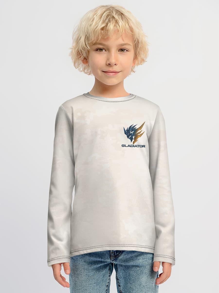 Boys' cotton long sleeve shirt