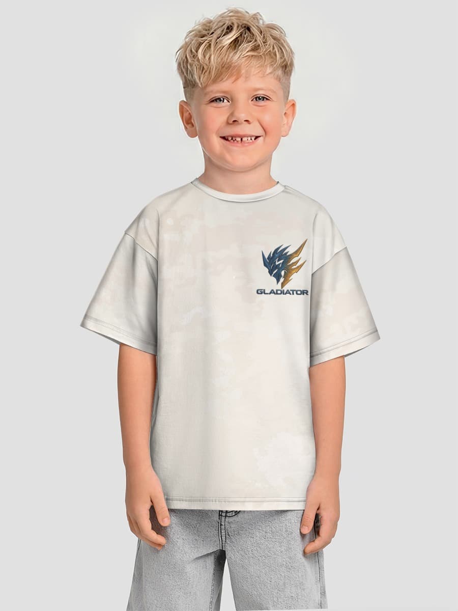 Boys' oversized cotton T-shirt
