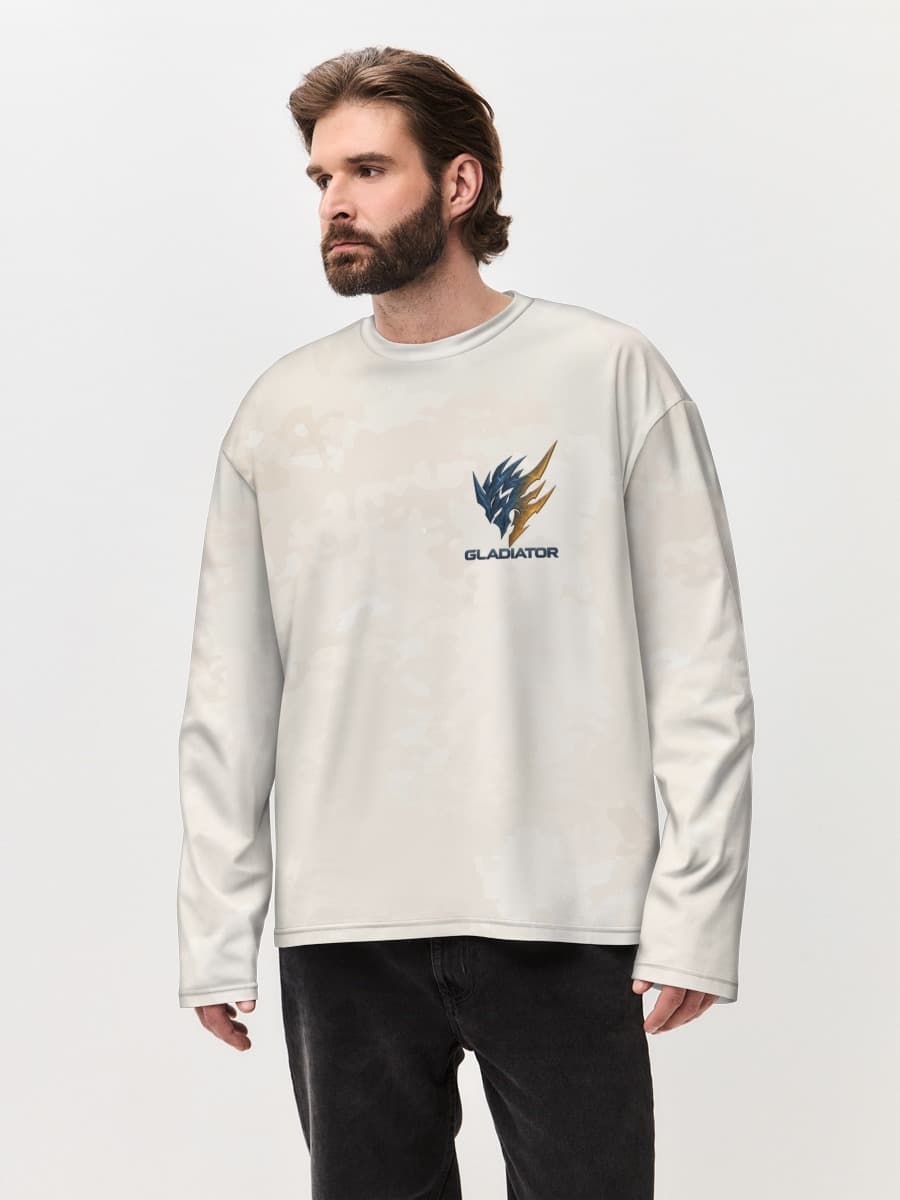 Men's oversized cotton long sleeve