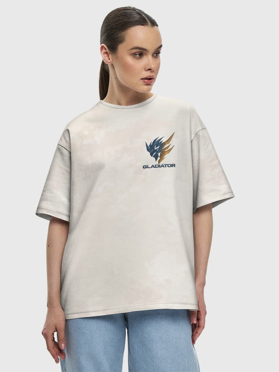 Women's oversized cotton T-shirt