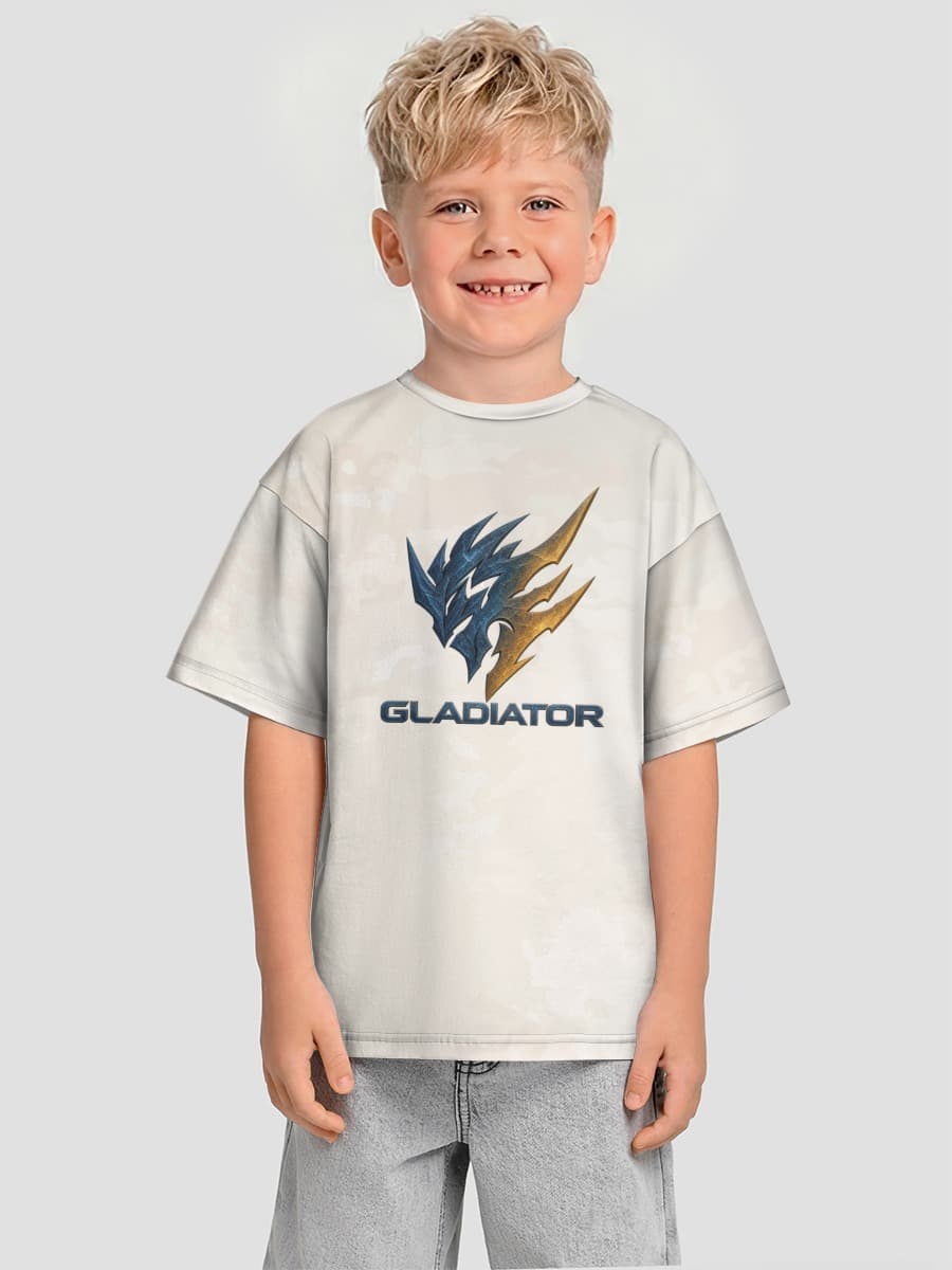 Boys' oversized cotton T-shirt