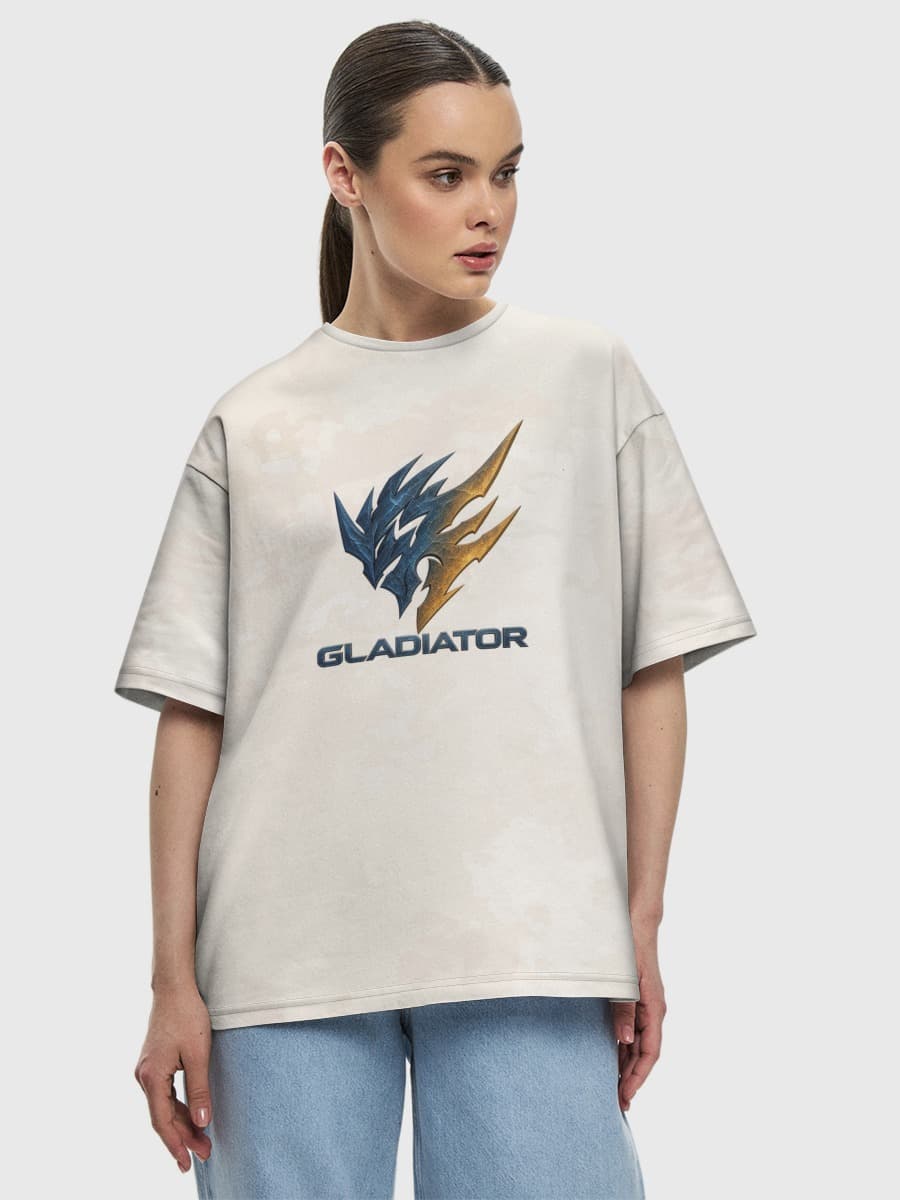 Women's oversized cotton T-shirt