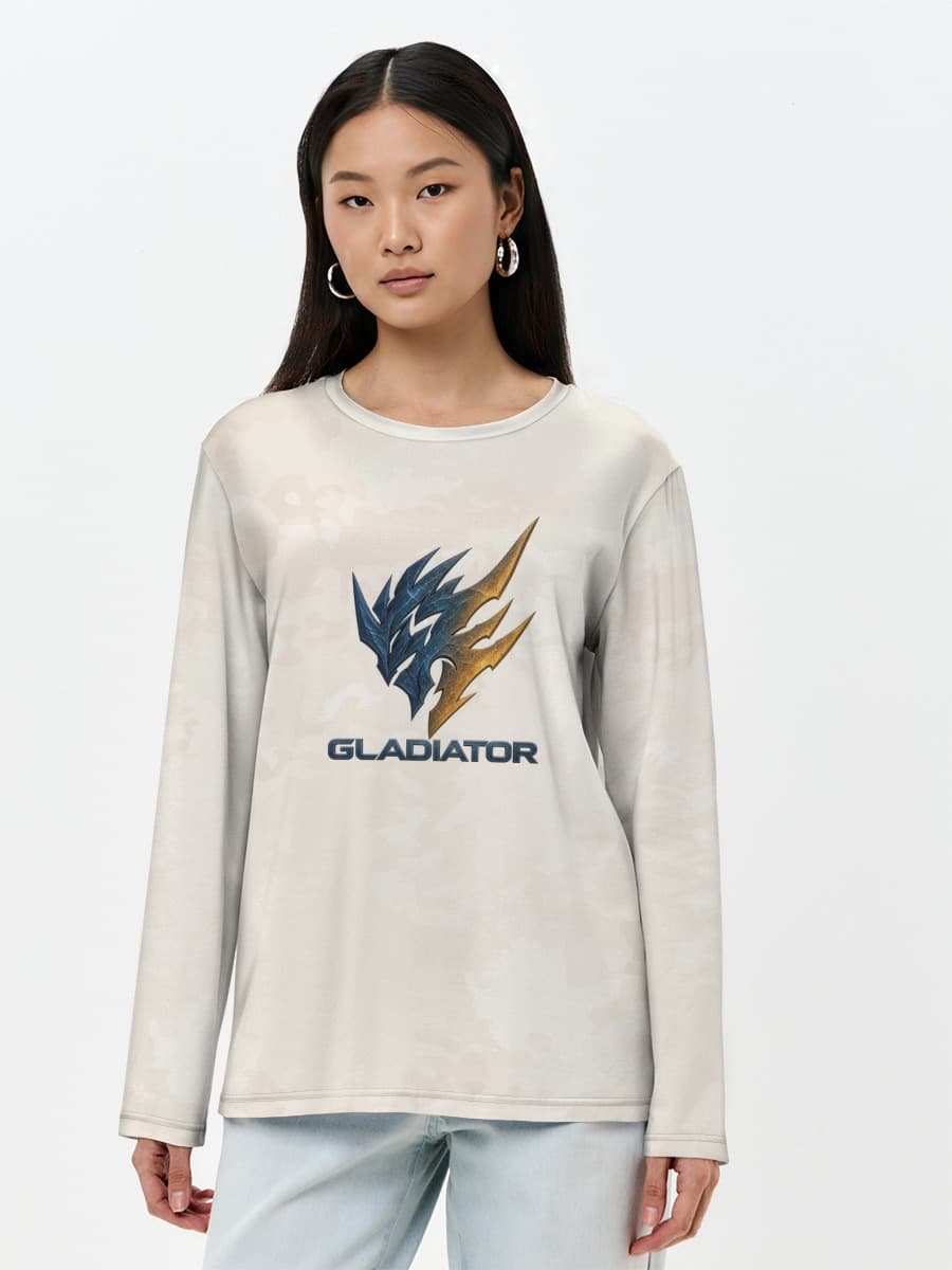 Women's long sleeve shirt. Cotton