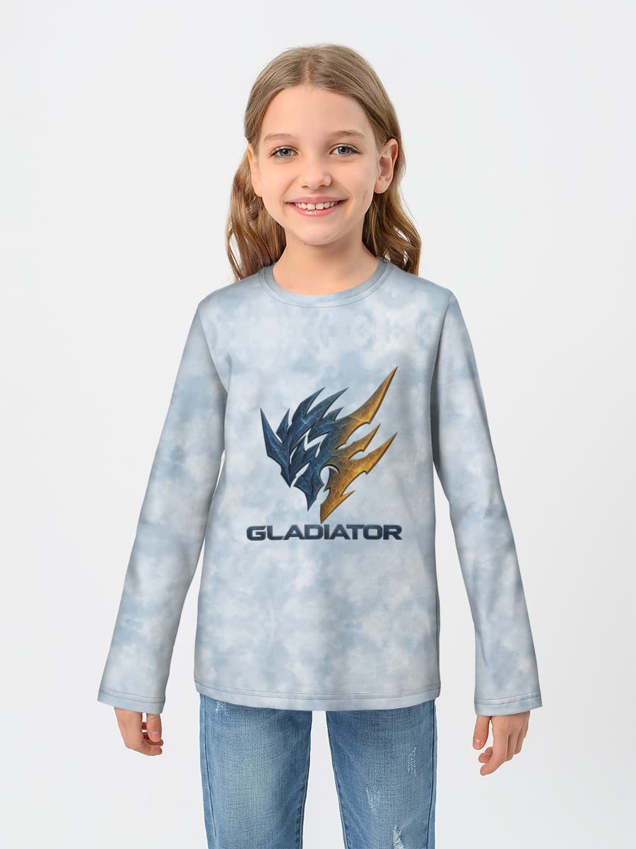 Girls' cotton long sleeve shirt