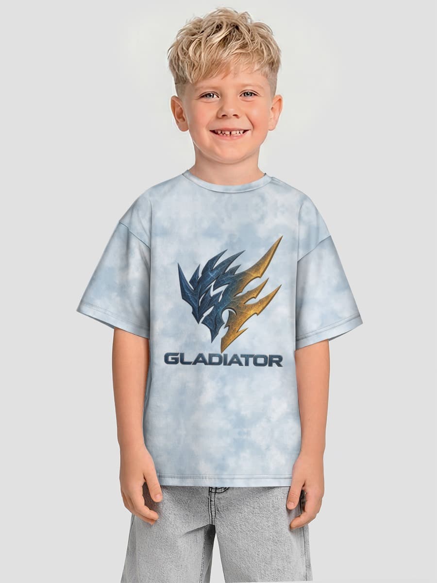 Boys' oversized cotton T-shirt