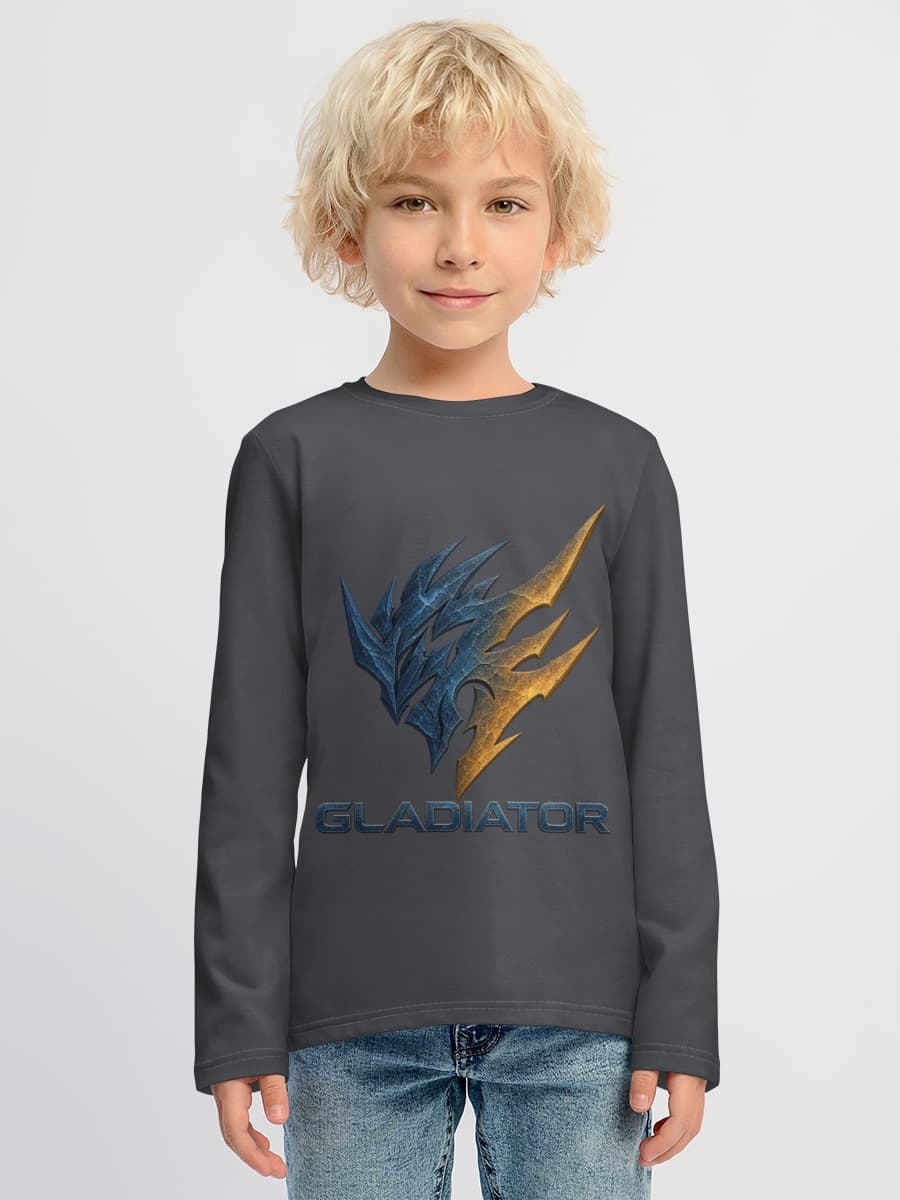Boys' cotton long sleeve shirt
