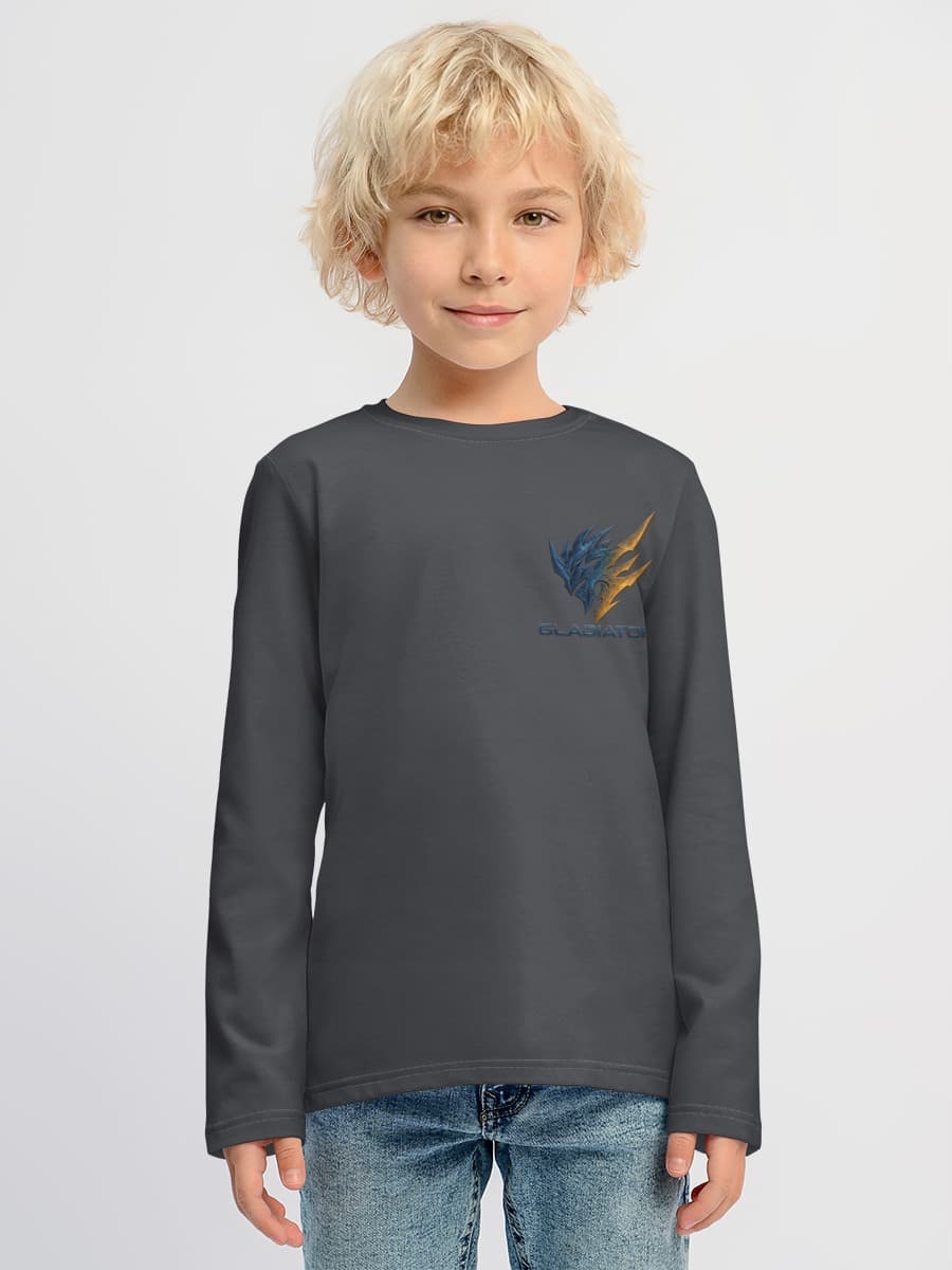 Boys' cotton long sleeve shirt
