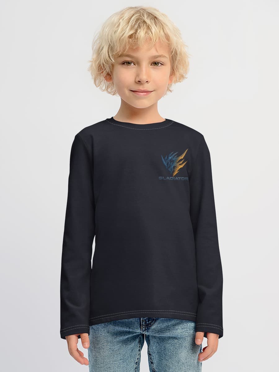 Boys' cotton long sleeve shirt