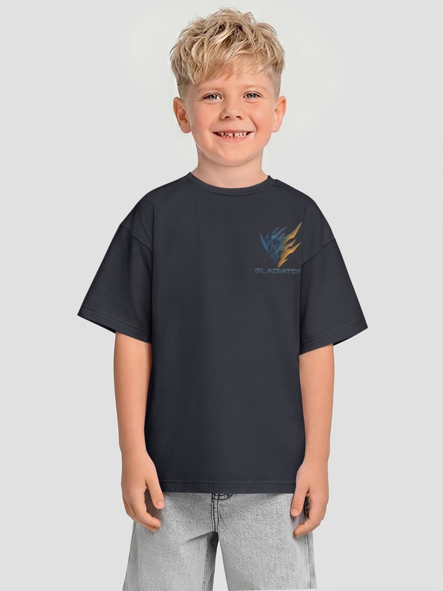 Boys' oversized cotton T-shirt
