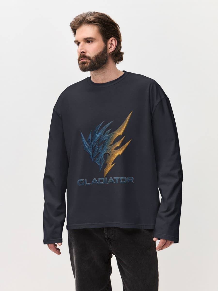 T-shirt Manches Longues Coton Oversize Homme