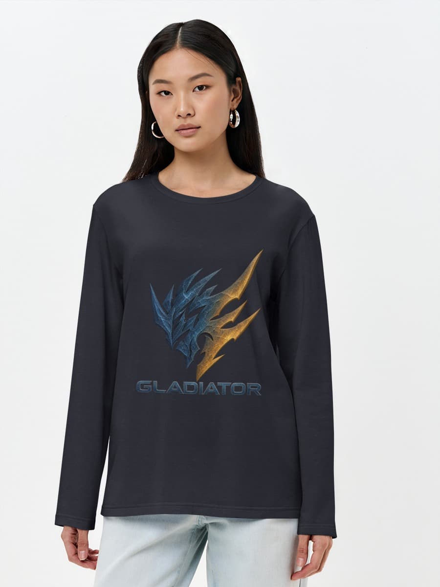 T-shirt Coton Manches Longues Femme