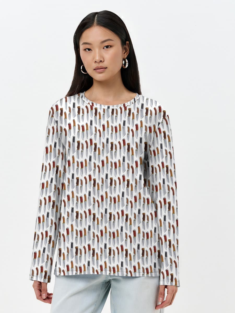 Women's long sleeve shirt. Cotton