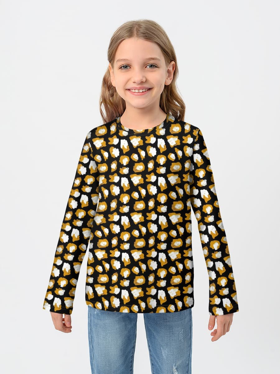 Camiseta Manga Larga de Algodón Niña