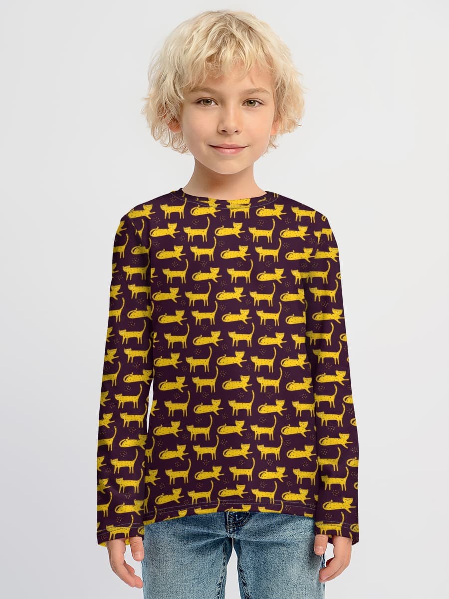 T-shirt manches longues coton garçon