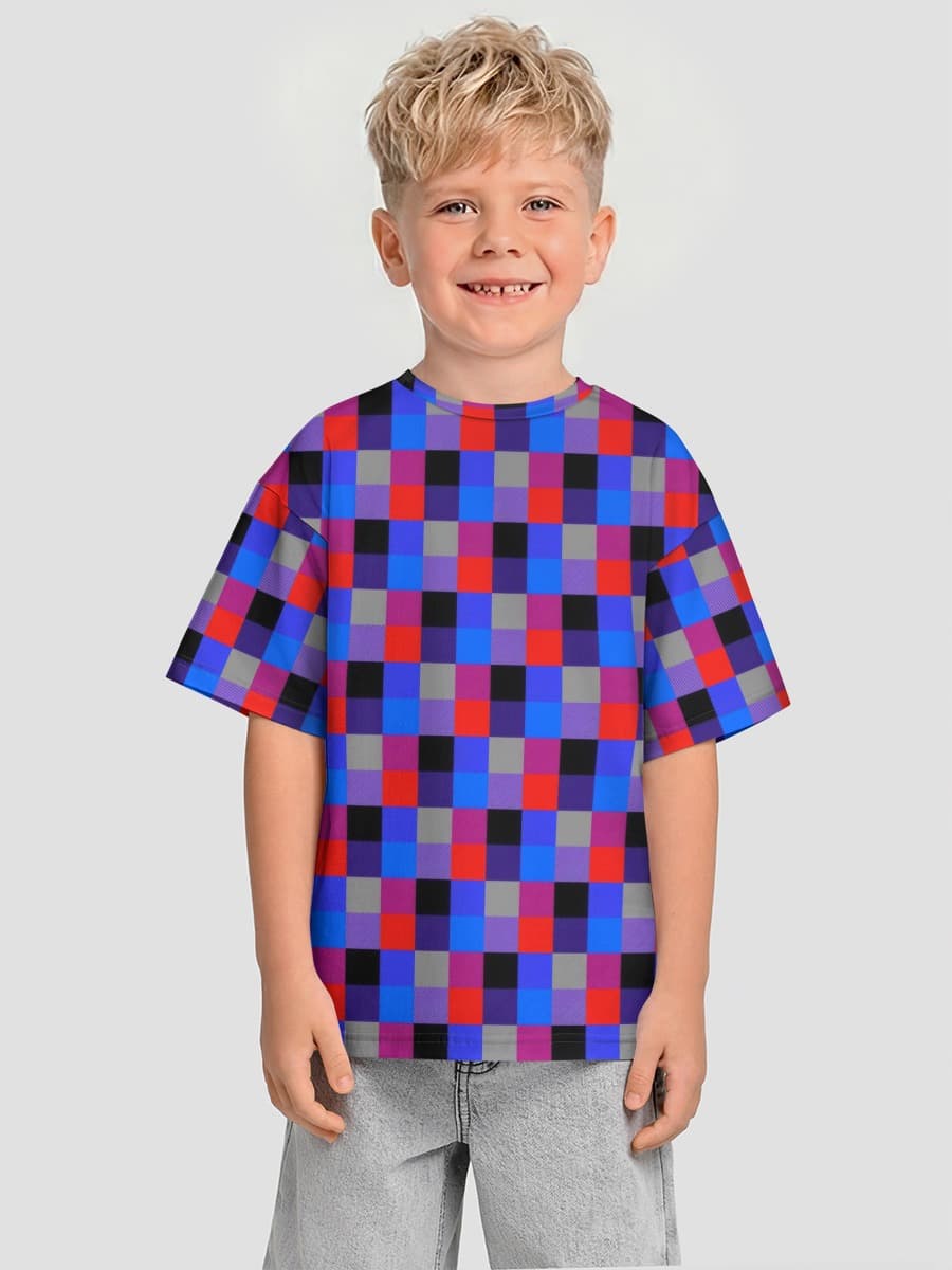 Bolalar oversized paxta futbolka