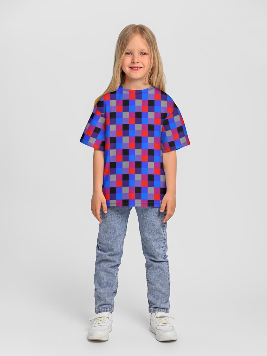 Qizlar oversized paxta futbolka