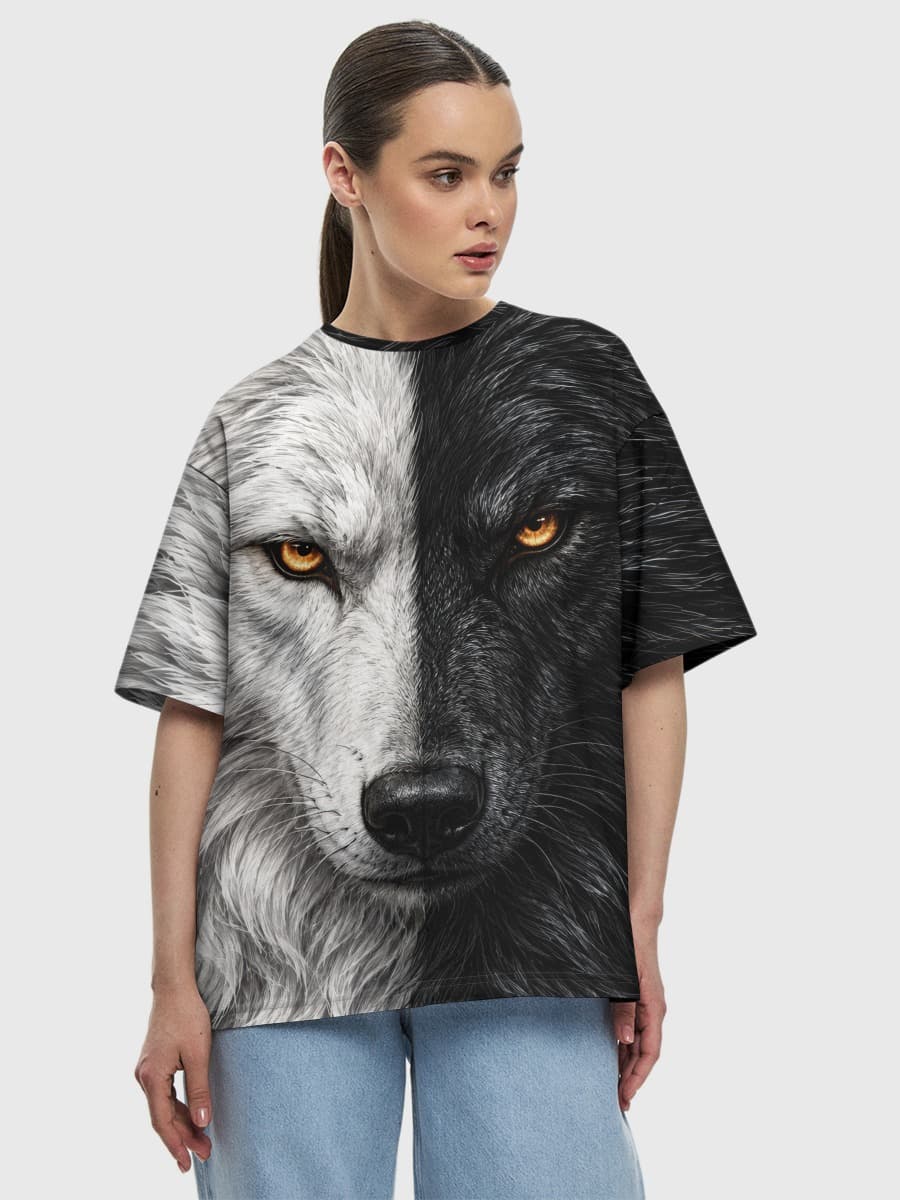 Women's oversized cotton T-shirt