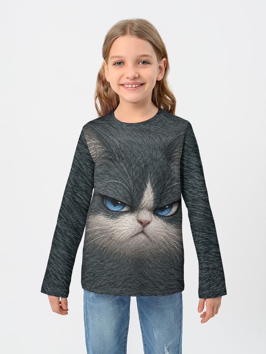 Camiseta Manga Larga de Algodón Niña