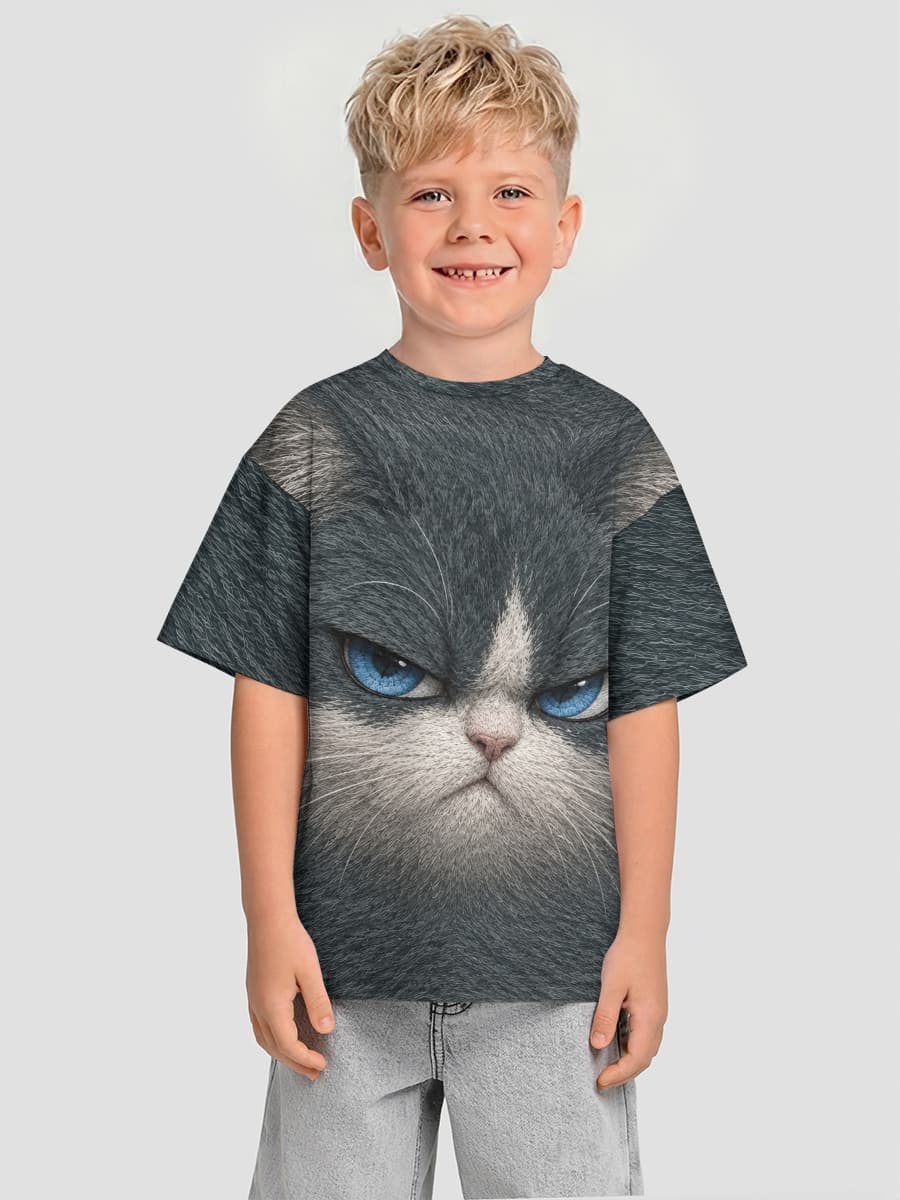Camiseta Oversize de Algodón Niño