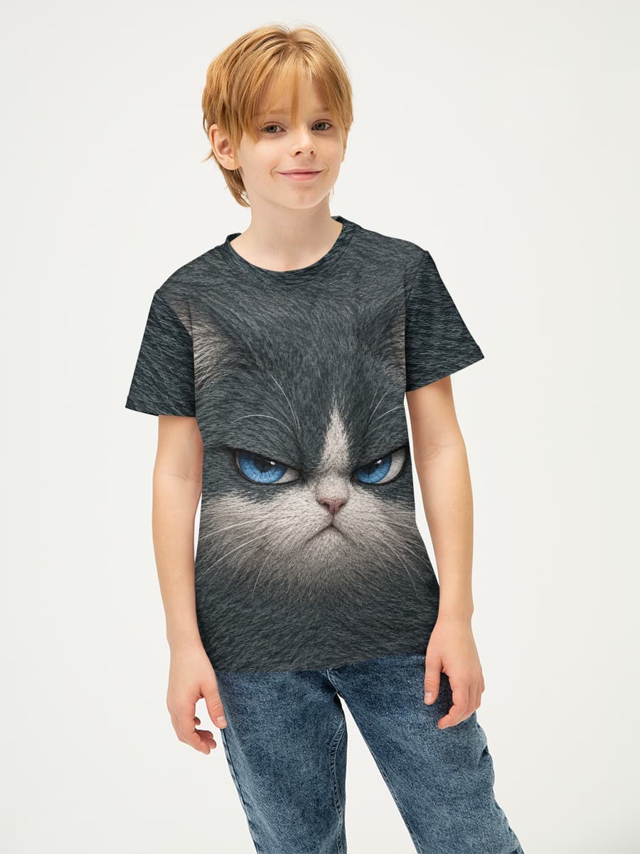 Camiseta Básica de Algodón Niño