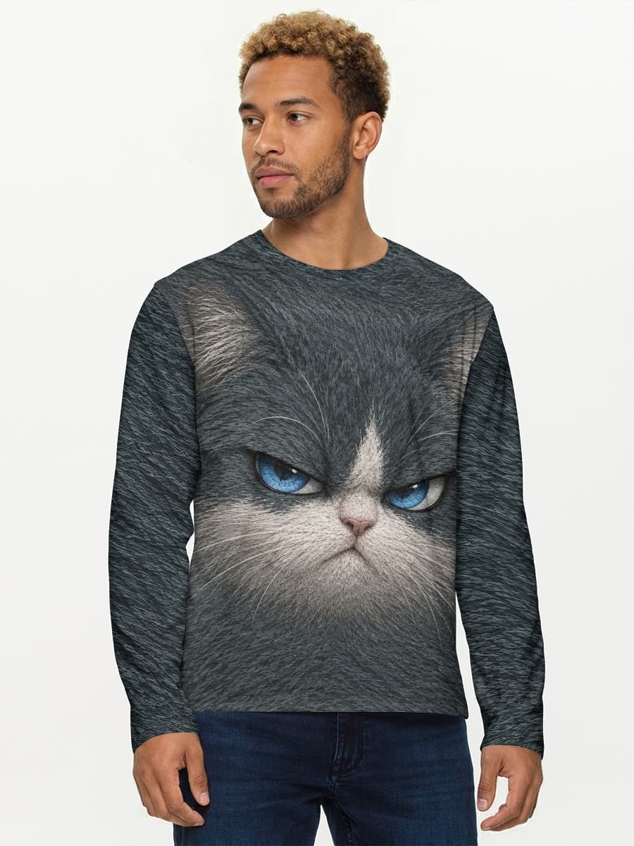 Camisa de manga larga de algodón para hombre