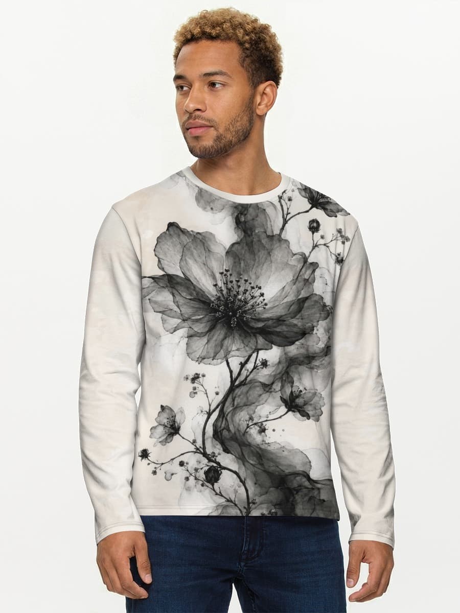Men's cotton long sleeve shirt