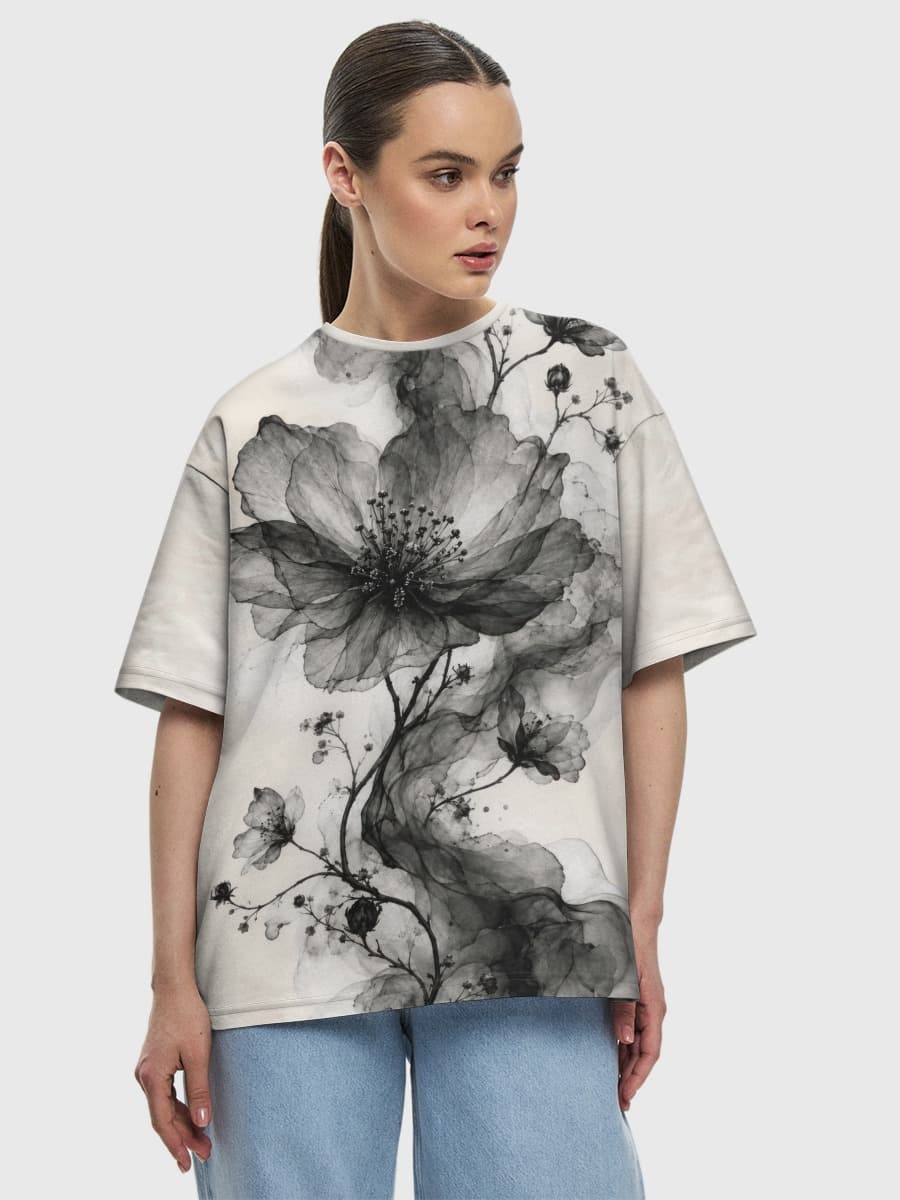 Women's oversized cotton T-shirt