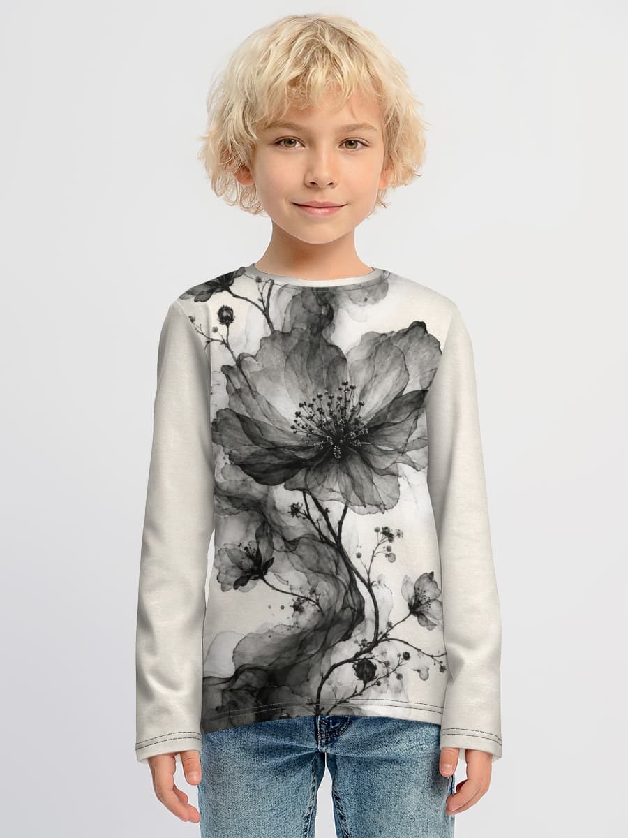 T-shirt manches longues coton garçon