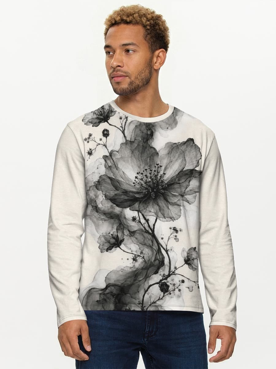 T-shirt Coton Manches Longues Homme