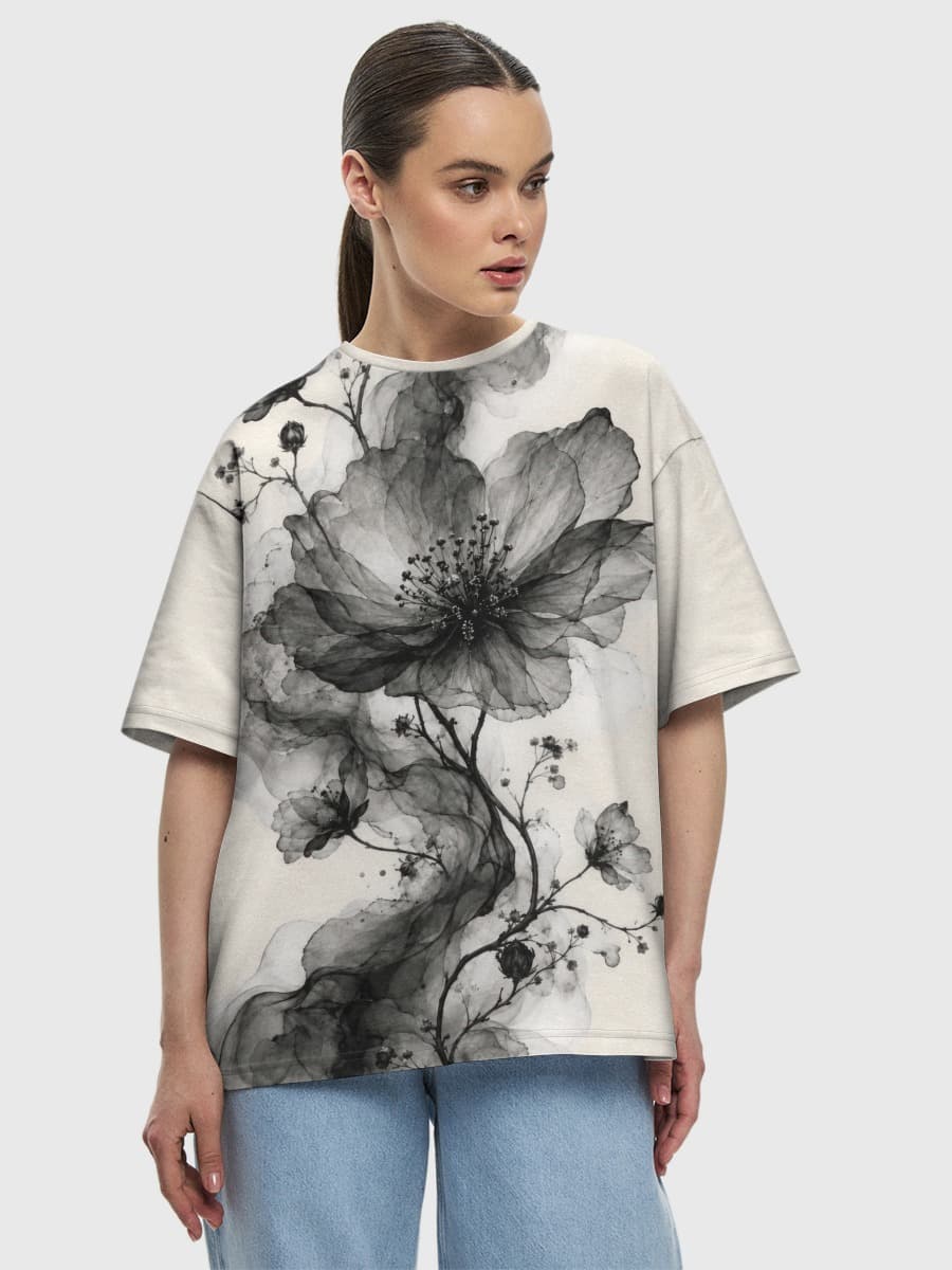 Women's oversized cotton T-shirt