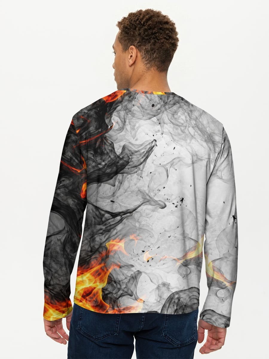 Camisa de manga larga de algodón para hombre